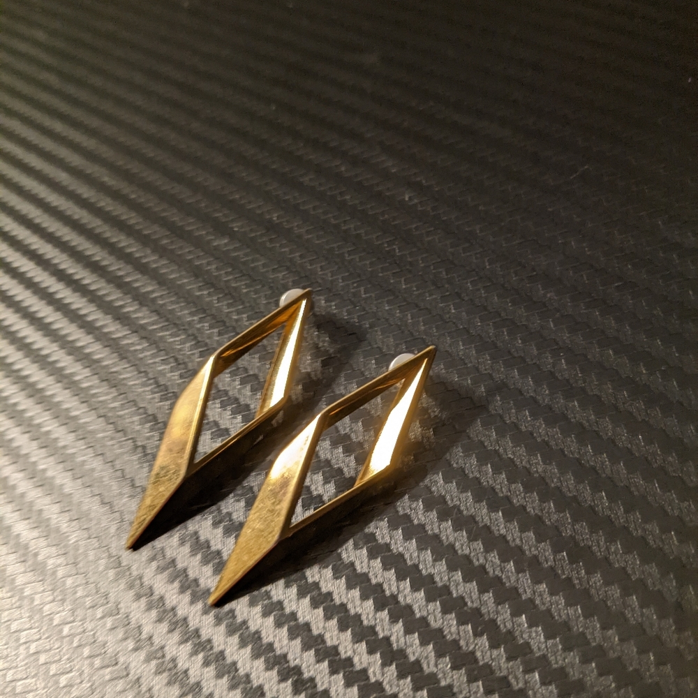 Art Deco Triangle Earrings